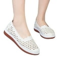 thumbnail image 3 of NOKIO Women's Comfortable Loafers Fashion Spring And Summer Women Casual Shoes Flat Bottom And Soft Bottom Slip On Hollow Breathable Comfortable Solid Color And Elegant Lightweight Dressy Flats, 3 of 9