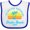 White and Royal, variant on Inktastic Summer Enjoy the Sunshine Destin Beach Florida in Blue Boys or Girls Baby Bib