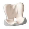 thumbnail image 3 of Almohadilla para el coxis, cojín de espuma viscoelástica para silla gaming, silla de oficina o de viaje. Beige, 3 of 9