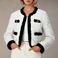 thumbnail image 2 of UJNDER Winter Coats for Women Plus Size French Style Loose Jacket Warm Cozy Long Coat White XL, 2 of 4