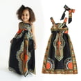 thumbnail image 2 of HAYIMI Bohemian African Print Girls Sleeveless Dress And Headband Two Piece Flowy Long Maxi Dresses Spaghetti Strap Square Collar Kids Holiday Sundress, 2 of 6