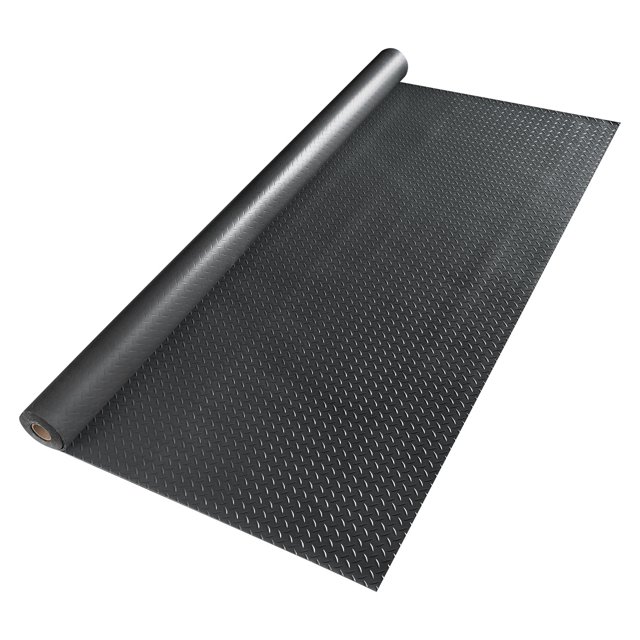 Yescom Tapis de Sol de Garage Rouleau Protection Diamant Remorque PVC 3mm Épais 19.5x6.5 Ft