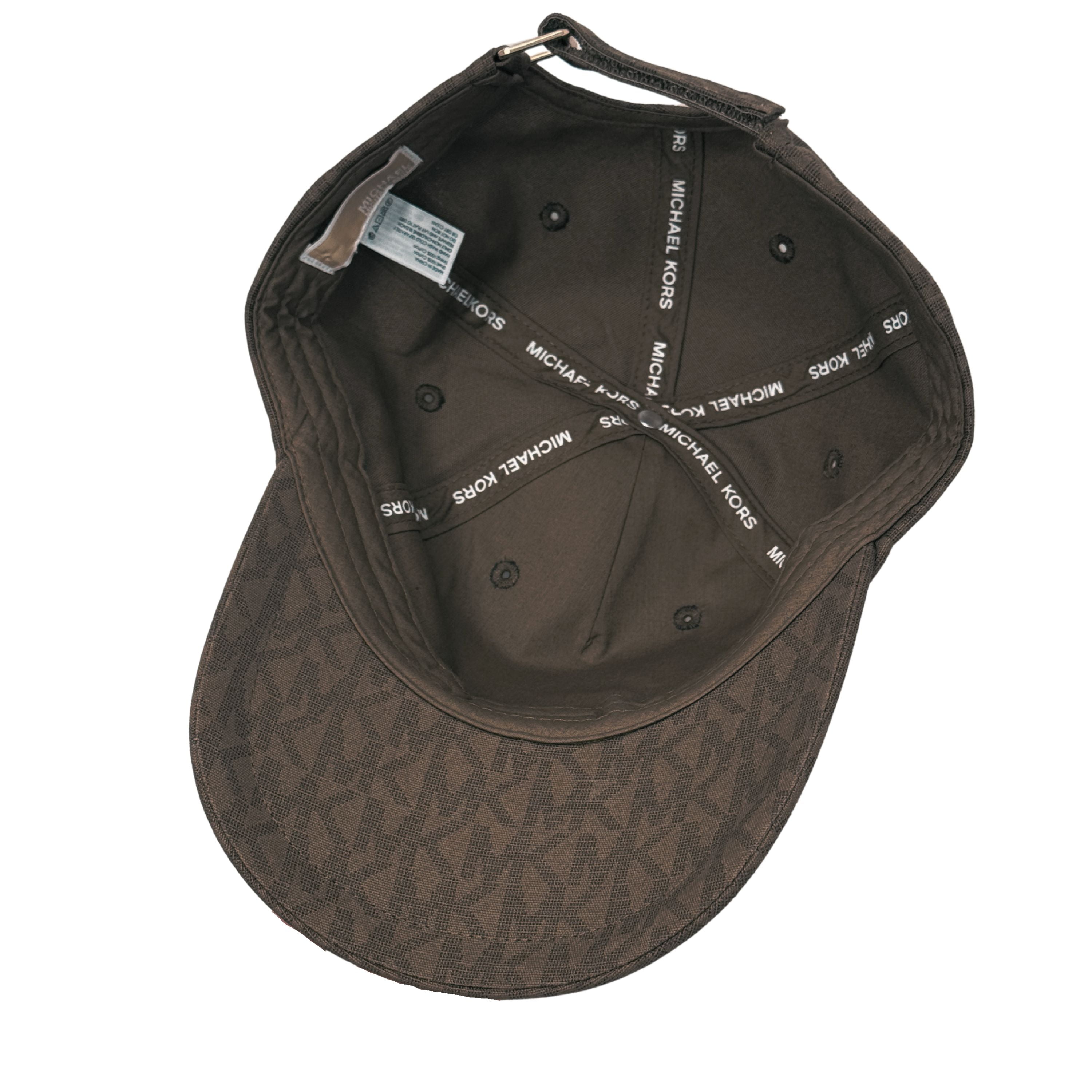 ?️Michael Kors Chocolate Brown Logo Baseball Cap Hat Women Adjustable Strap NWT Michael Kors Logo Baseball HAT at Amazon Women main image 3