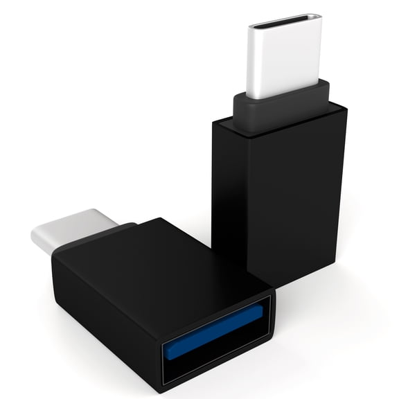 epacks USB Type C to USB 3.0 Mini Adapter Thunderbolt 3 to USB Adapter Aluminum (1 Pack, Black)