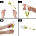thumbnail image 3 of EX Rollo de papel tisú de flores de hoja, almacenamiento de papel tisú para restaurante, estante de almacenamiento de papel tisú de escritorio, 4 piezas brillar Electrónica, 3 of 5