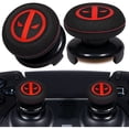 thumbnail image 1 of Playrealm FPS Thumbstick Extender & Printing Rubber Silicone Grip Cover 2 Sets for PS5 Dualsenese & PS4 Controller (Immortal), 1 of 4