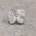 thumbnail image 3 of Rainbow Moonstone Ring, Rough Moonstone Gemstone Ring, June Birthstone, Three Stone, 925 Sterling Silver, Womens Ring, Christmas, Thanksgiving, Handmade, Statement Jewelry, Rough Adjustable Jewelry, 3 of 6