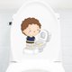 thumbnail image 4 of Adhesivo De Sige De Toilette Pour Petit Garon, Adhesivo Mural De Decoración De Interior, 4 of 5