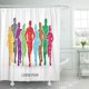 thumbnail image 1 of Cortina de ducha ABPHQTO Group Run Marathon Runners 150x180 cm, 1 of 1