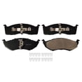 thumbnail image 3 of Detroit Axle - Front Ceramic Brake Pads for Dodge Grand Caravan Chrysler Concorde Grand Voyager LHS Town & Country Eagle Vision - 4pc Set, 3 of 8