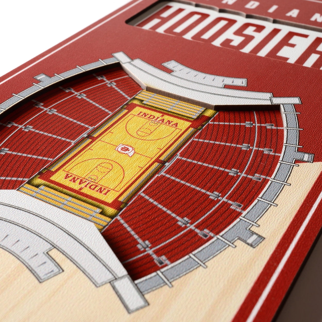 Indiana Hoosiers 6'' x 19'' 3D StadiumView Banner