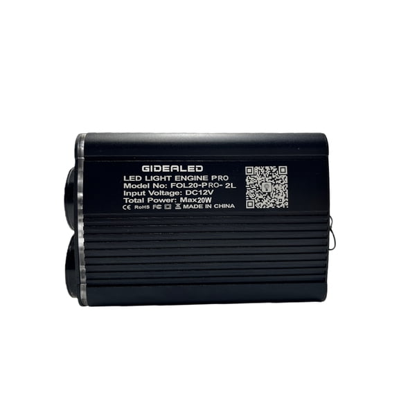 GIDEALED Twinkle Fiber Optic Lights Engine Dual Port Dual Color By Bluetooth APP/Remote Control stage lighting apparatus for All Kinds of Fiber Optic Cable/Star Ceiling(Only Smart Light Source)
