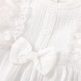 thumbnail image 5 of Gyratedream Newborn Baby Girls Cotton Lace Bow Romper Headband Outfits Set, 5 of 8