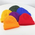 thumbnail image 4 of Povozer Kids Beanie Hat Winter Boys Girls Knit Beanies Caps Unisex Caps(Green,1-9 Years), 4 of 4