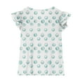 thumbnail image 4 of Spazoro Toddler Girls T-shirts, Printed Summer Casual Crewneck Short Sleeve Tops Tee Mint Green Size 12 T, 4 of 8