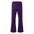 thumbnail image 3 of Casual Flared Trousers with Button Detailing for Relaxed Everyday Wear Retro- Solid Color Bottoms for Men, 3 of 4