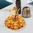 thumbnail image 5 of Turkish Tea Set Vintage Turkish Coffee Set with Pot and 6 Cups for Home Decor Birthday Red, 5 of 12