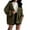Army Green-Athletic-Women, variant on Zedker Oversized Cardigan Sweaters For Women 2025 Fall Long Lantern Sleeve Knit Open Front Lightweight Sweater Green L