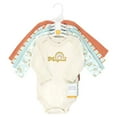 thumbnail image 2 of Hudson Baby Cotton Long-Sleeve Bodysuits, 5-Pack, Newborn- 24 Months, 2 of 7