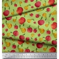 thumbnail image 3 of Soimoi Green polyester Crepe Fabric Mix Fruit Decor Fabric Printed Yard 52 Inch Wide, 3 of 3