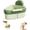 Green, variant on Surpdew Suction Cup Sink Corner Rack, Upgraded Press Corner Sink Strainer, Automatic Dumping Sink Strainer Basket, Triangle Storage Rack With Drain Hole, Corner Sink Trash Catcher For Food Waste