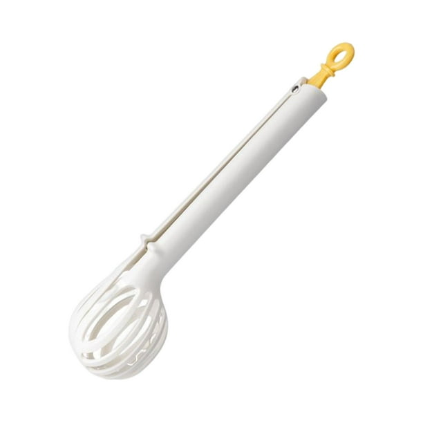 Batidora de alimentos de mano Batidora de huevos manual Múltiples usos Batidora de huevos Pinza para fideos con Blanco