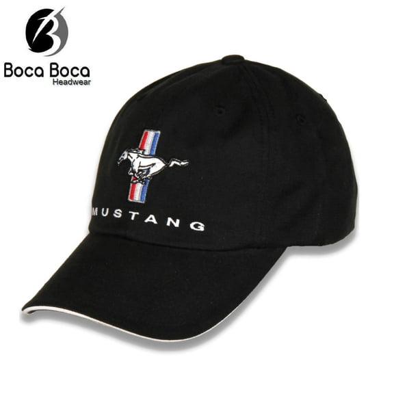 HAT - Ford Mustang Logo Embroidered Adjustable Ball Cap
