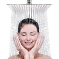 thumbnail image 1 of Douche à Pluie Carrée - 8 Pouces de Large, Tête de Douche à Pluie Fixe avec Réglage de l'Angle - Acier Inoxydable 304 avec Finition Chromée - Standard F, 1 of 5