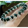 thumbnail image 6 of GKNET 8-14mm Brazil Natural Green Phantom Ghost Quartz Crystal Round Beads Bracelet-8mm, 6 of 9