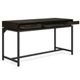 thumbnail image 6 of Banting 60 inch Wide Solid Wood Modern Industrial Mid Century Desk in Hickory Brown, 6 of 10
