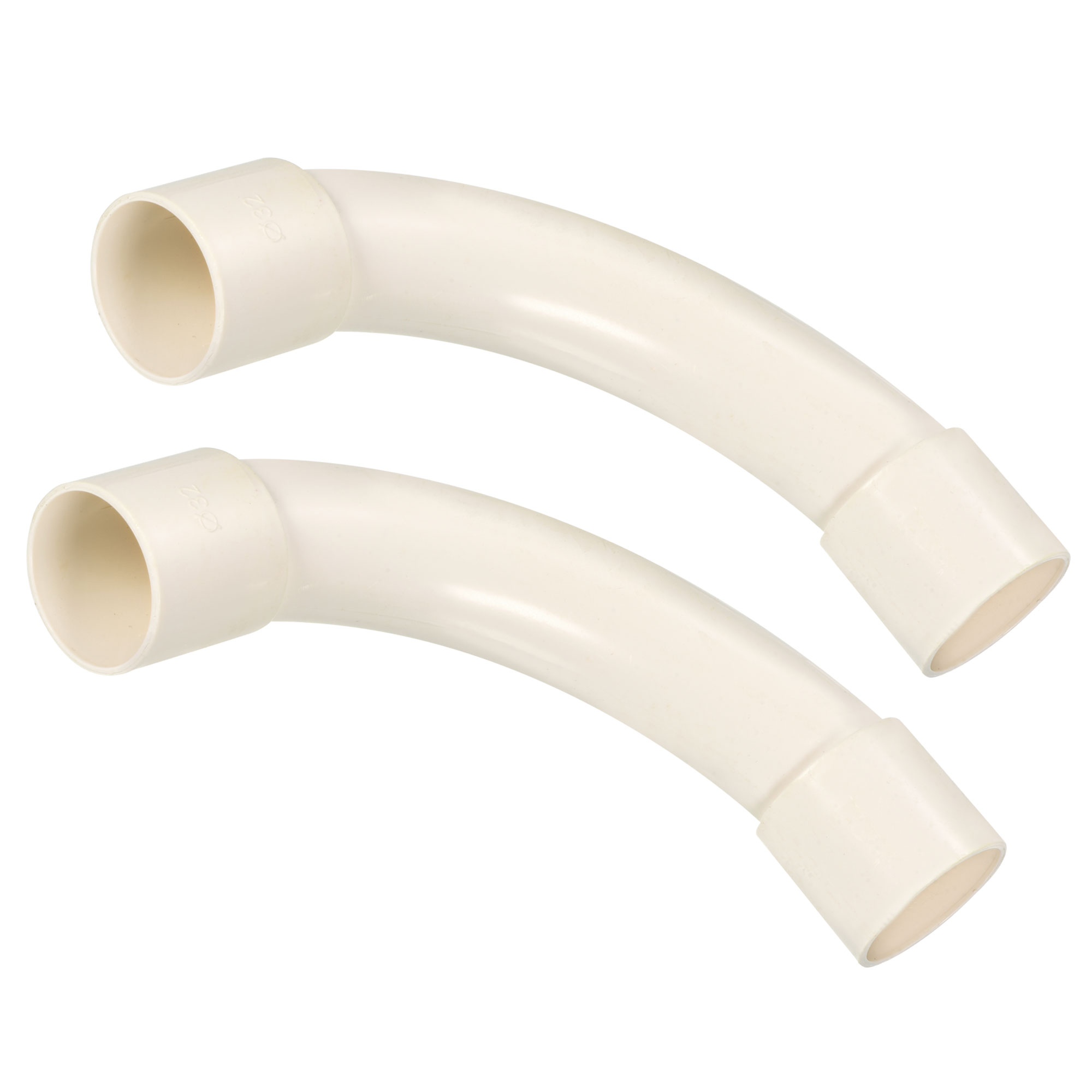 Uxcell PVC Water Pipe Elbow Fitting 32mm ID 200mm Length Tube Connector ...