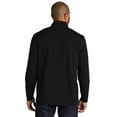 thumbnail image 2 of Port Authority K825 Microterry 1/4-Zip Pullover, Deep Black, XS, 2 of 3