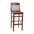 thumbnail image 2 of Emma + Oliver School House Back Wood Barstool, 2 of 10