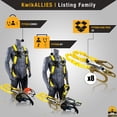 thumbnail image 4 of KwikSafety - Charlotte, NC - Python [External Shock Absorber] Double Leg 6ft Safety Lanyard OSHA ANSI Fall Protection Restraint Equipment Snap Rebar Connectors Construction Arbo, 4 of 9