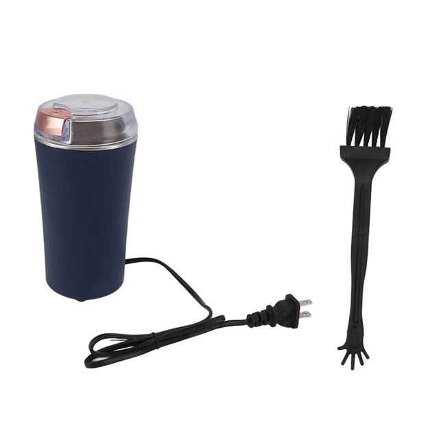 Molinillo de café eléctrico ABS y PC, molinillo de especias de café portátil eficiente para frijoles, especias, granos, enchufe estadounidense 110V 60HZ