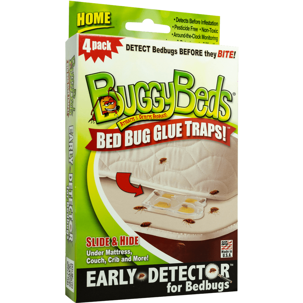 BuggyBeds Bed Bug Glue Traps Home, 4 Count