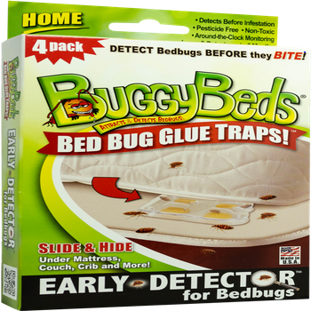 BuggyBeds Bed Bug Glue Traps Home, 4 Count