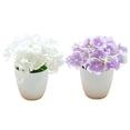 thumbnail image 1 of 2 piezas de simulación de hortensias pequeñas, bonsái, flores de seda, planta verde de simulación, decoración de interiores, planta artificial, planta en maceta, 1 of 5