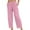 Pink, variant on Zylanna Women's Sweatpants with Pockets, Elastic Waist Baggy Solid Color Soft & Warm Casual Wide Leg Pants for Women Green