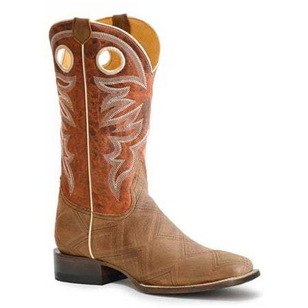 

Men s Roper Garland Leather Boots Handcrafted Brown