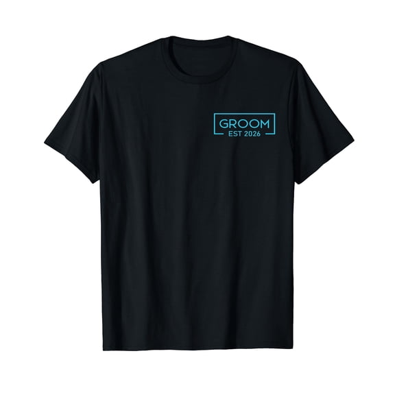 Groom Est. 2026 Matching Getting Ready Bride Groom Wedding T-Shirt