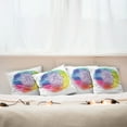 thumbnail image 3 of Ambesonne Hamsa Throw Pillow Cover 4 Pack, Circle of Dreamy Vivid Colors, 18", Multicolor, 3 of 6
