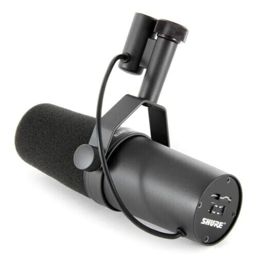 Shure SM7B Cardioid Dynamic Vocal Microphone for Live Broadcast