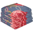 thumbnail image 6 of Roses Heart Shapes Dish Towels Set of 1, Valentines Flowers Washable Tea Towels Dishcloths Lint-Free 18x28 Inch Fast Drying for Home Kitchen Clean, 6 of 6