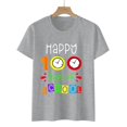 thumbnail image 3 of DEELLEEO Womens Tops Clearance Ladies Multi-Color Short Sleeve T-Shirt Graphic Print Tops, 3 of 6