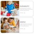 thumbnail image 3 of Miangastore Miniature Table Rectangular Simple Style 1Set 4.2X3.1X1.2In, 3 of 9