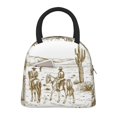 thumbnail image 1 of Disketp Western Desert Cowboys Bolsa Térmica para Almuerzo, Lonchera con Abertura Amplia y Gran Capacidad, Organizador Reutilizable para Mujeres, Hombres y Adultos, 1 of 6
