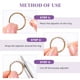 thumbnail image 4 of Ajustadores de anillo de 12 PCS Atendador de plástico espiral transparente compatible con cualquier anillo, 4 of 4