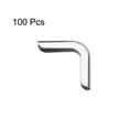 thumbnail image 3 of Unique Bargains Metal Book Corner Protectors Edge Cover Guard 16 x 16 x 3mm Silver Tone 100Pcs, 3 of 5