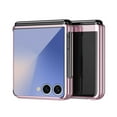 thumbnail image 2 of Dteck Case for Samsung Galaxy Z Flip 7, Crystal Transparent Electroplated Hard PC Shell, Anti-Scratch Shockproof Slim Protective Phone Cover for Samsung Z Flip 7 2025,Rosegold, 2 of 5
